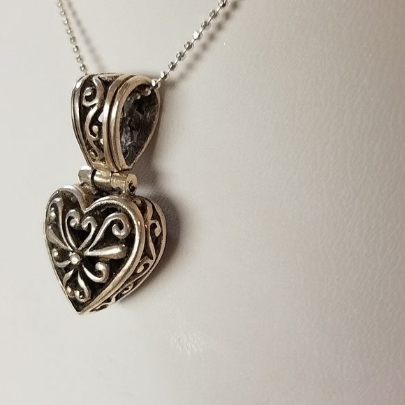 Sterling Silver and Black Onyx Necklace - Picture 4 of 8